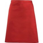 Premier Workwear Středně dlouhá keprová zástěra do gastro provozu Červená vínová 70 x 50 cm PW151 – Hledejceny.cz