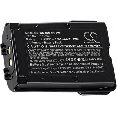 Cameron Sino CS-ICM720TW 7.4V Li-ion 1500mAh černá - neoriginální – Hledejceny.cz