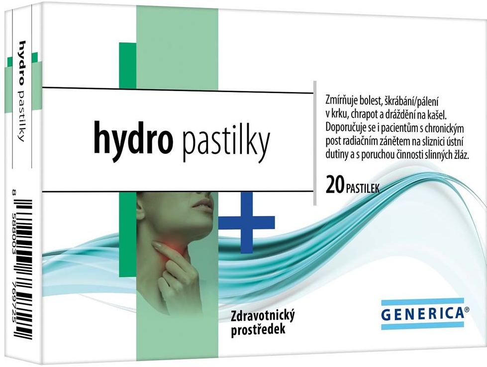 Generica hydro pastilky 20 ks