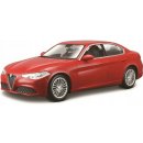 Bburago Alfa Romeo Giulia 2016 Metallic červená 1:24