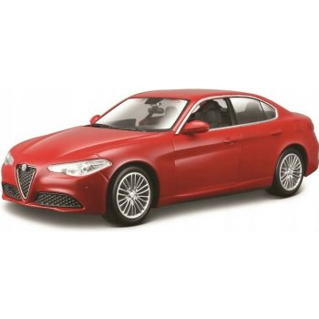 Bburago Alfa Romeo Giulia 2016 Metallic červená 1:24