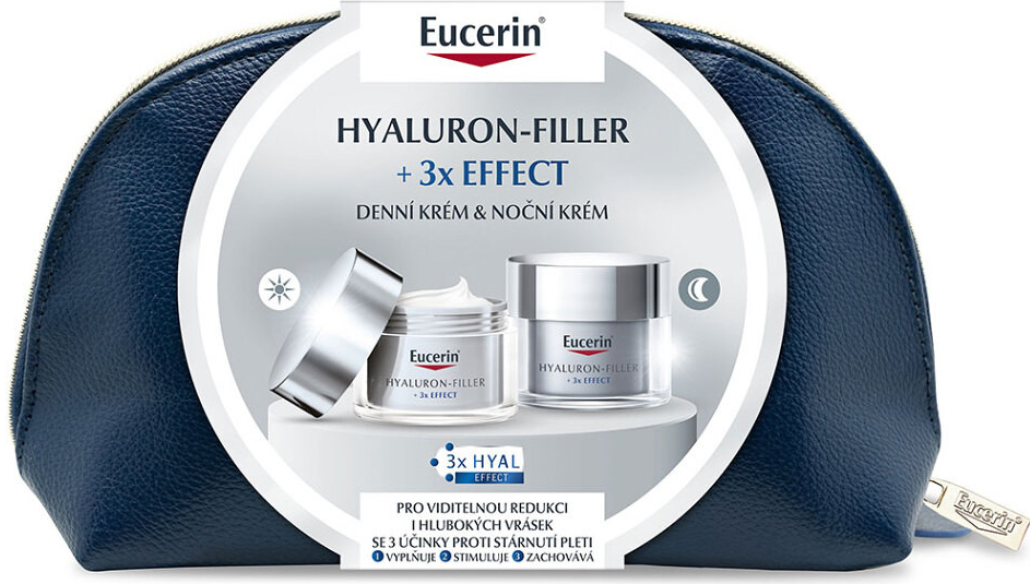 Eucerin Hyaluron-Filler + 3x Effect Denní krém 50 ml + noční krém 50 ml