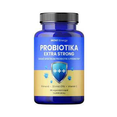 Probiotika Extra Strong MOVit Energy 90 veganských kapslí
