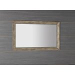 SAPHO DEGAS zrcadlo v dřevěném rámu 616x1016mm, černá/starobronz NL731 – Sleviste.cz