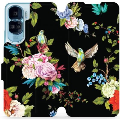 Pouzdro Mobiwear Flip Honor 90 Lite 5G - VD09S Ptáčci a květy – Zboží Mobilmania