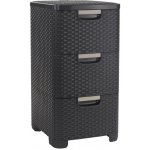 Curver Rattan Style 3 zásuvky 3 x 14 l hnědá 06604-210 – Zboží Mobilmania