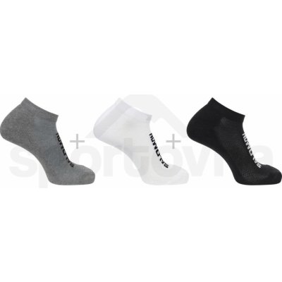 Salomon Everyday Low 3-Pack LC2087100 black/white med/grey melange – Sleviste.cz