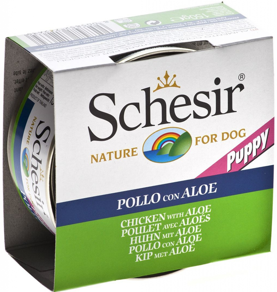 Schesir Dog Puppy Tuňák & Aloe 150 g