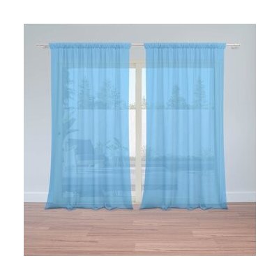 Sablio Záclony Azurová: 2ks 150x250cm – Hledejceny.cz