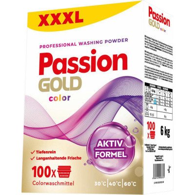 Passion Gold Color prací prášek 6 kg 100 PD – Zboží Mobilmania