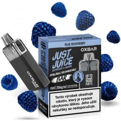 Just Juice OXBAR RRD 550 mAh Černá Blue Raspberry 1 ks – Zboží Mobilmania