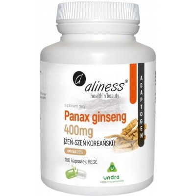 Aliness Panax Ginseng Korejský ženšen 400 mg 100 kapslí – Hledejceny.cz