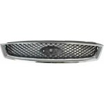 BLIC Přední maska, mřížka chladiče (chrom/černá) FORD FOCUS II 07.04-02.08 | Zboží Auto