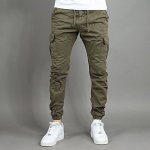 Urban Classics Cargo Jogging pants olivové – Zboží Mobilmania