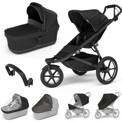 THULE Dvojkombinace 7v1 Urban Glide 3 + Bassinet + příslušenství 2024 Black