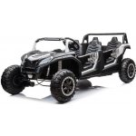 Mamido elektrické autíčko Buggy UTV čtyřmístné 24V nafukovací kola bílá – Zboží Dáma