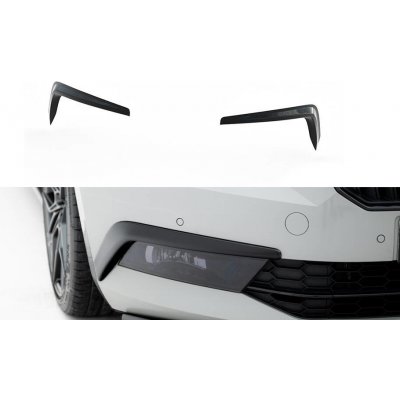 Maxton Design rámečky předního nárazníku pro Škoda Superb Mk3, černý lesklý plast ABS – Sleviste.cz