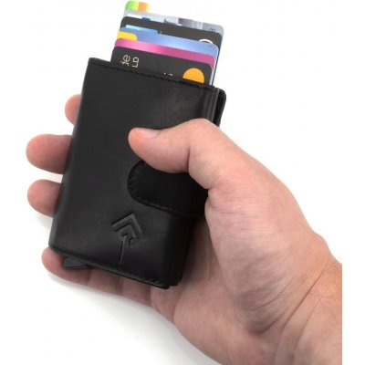 JOREY Pouzdro na karty a doklady vysouvací automat černé EV-101 – Zboží Živě