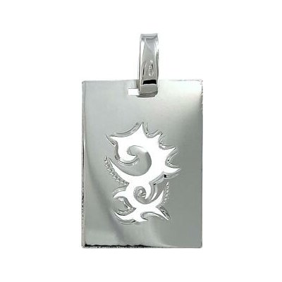 Infinitysilver Stříbrný přívěsek destička s ornamentem styl drak 441257 2 – Hledejceny.cz
