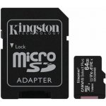 Kingston microSDXC 64 GB SDCS2/64GB-2P1A – Hledejceny.cz