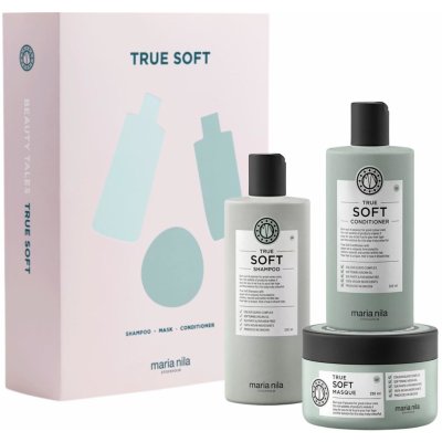 Maria Nila Holiday Box True Soft šampon 350 ml + kondicionér 300 ml + maska 250 ml – Zboží Dáma