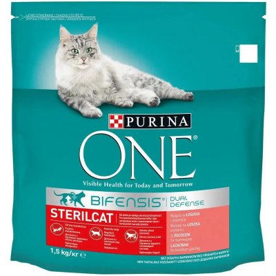 Purina ONE Bifensis sterilcat losos a pšenice 1,5 kg – Zboží Dáma
