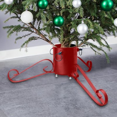 zahrada-XL Stojan na vánoční stromek červený 58 x 58 x 21 cm – Zboží Mobilmania