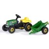 Šlapadlo Rolly Toys Šlapací traktor Rolly Kid s vlečkou zelený