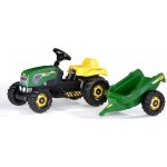 Rolly Toys Šlapací traktor Rolly Kid s vlečkou zelený – Zboží Dáma