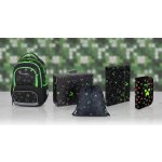 Minecraft Oxybag Školní sada 5 ks set batoh OXY NEXT Green Cube ve stylu Minecraft, penál, sáček, box, kufr 9-14625/05 – Zbozi.Blesk.cz
