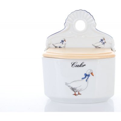 Český porcelán, a.s., Dubí Dóza závěsná s nápisem Cukr, 700 ml, husy, Český porcelán – Zbozi.Blesk.cz