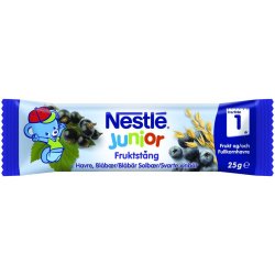 Nestlé Ovocno-obilná tyčinka hroznojablkobanánborůvka a černý rybíz 18 x 25 g