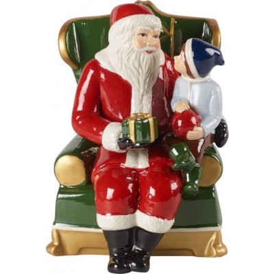 Villeroy & Boch Christmas Toys Santa v křesle s hracím mechanismem 15 x 10 cm