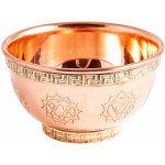 Nefertitis Miska měděná se symboly čaker NF15305 - výška 4,5 cm, průměr 8 cm – Zboží Dáma