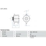 generátor BOSCH 0 986 033 890