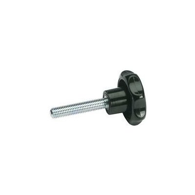 Hvězdice se závitovým kolíkem M12x50 mm, vnější o 63 mm, plast – Sleviste.cz