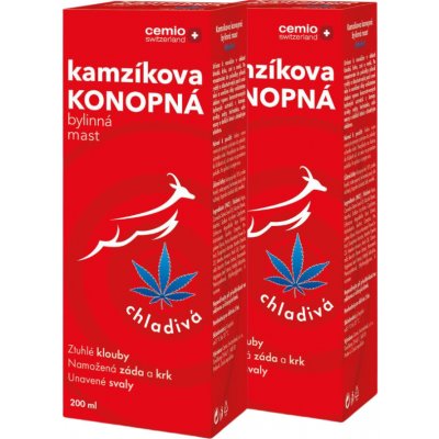 Cemio Kamzíkova konopná mast chladiva (inov.2023) 200 ml – Zboží Mobilmania