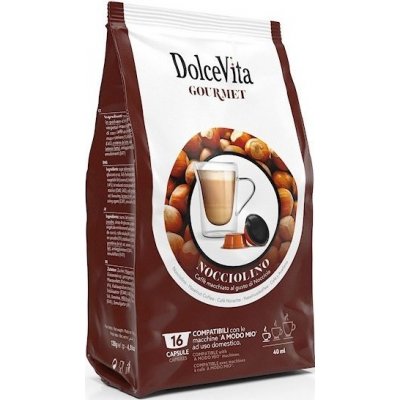 Dolce Vita Italfoods Nocciolino kapsle do Lavazza A Modo Mio 16 ks – Zbozi.Blesk.cz