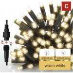 EMOS Premium LED spojovací řetěz blikající černý – rampouchy, 3 m, venkovní, teplá/studená bílá – Hledejceny.cz