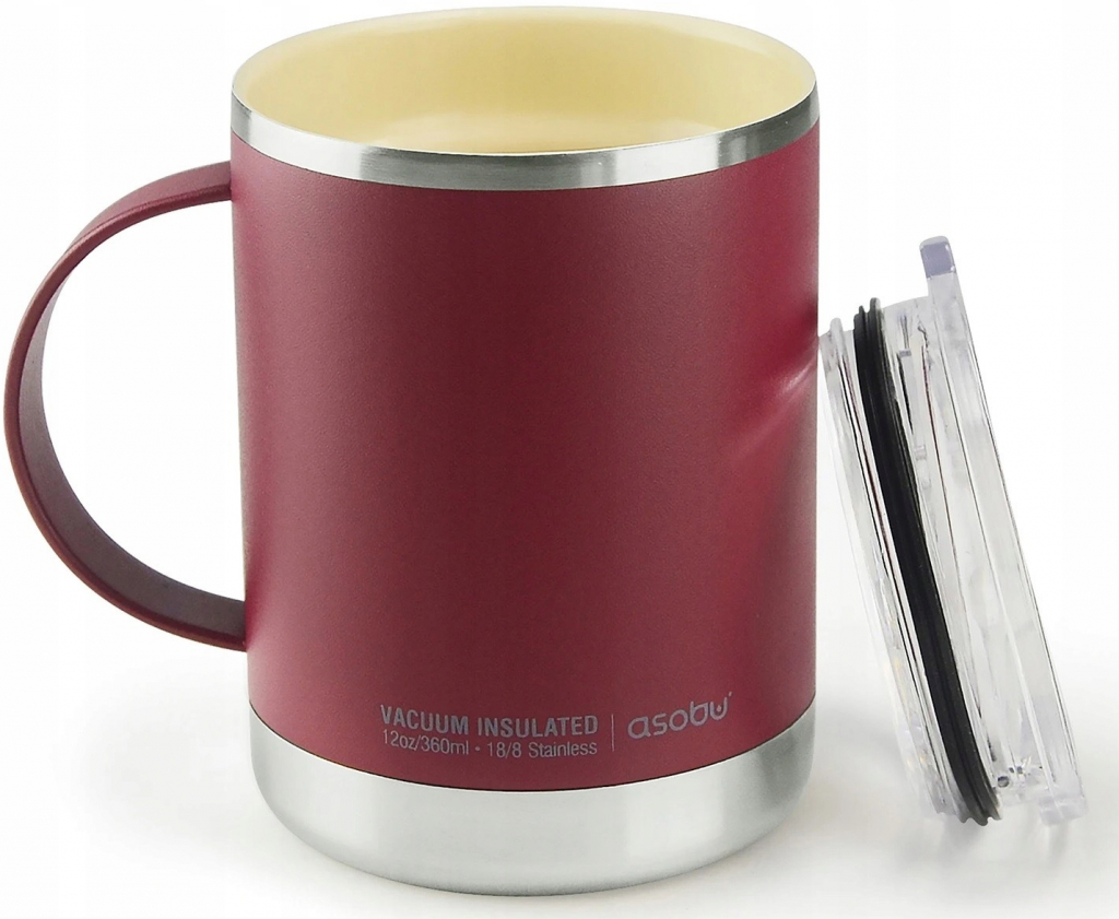 Asobu Ultimate Coffee Mug hrnek vínová 360 ml