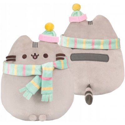 PUSHEEN v čepici a šále SUPER SOFT 24 cm – Zboží Mobilmania