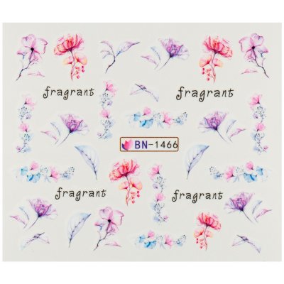 BIO nails Vodolepka BN 1466 květy a nápisy – Hledejceny.cz