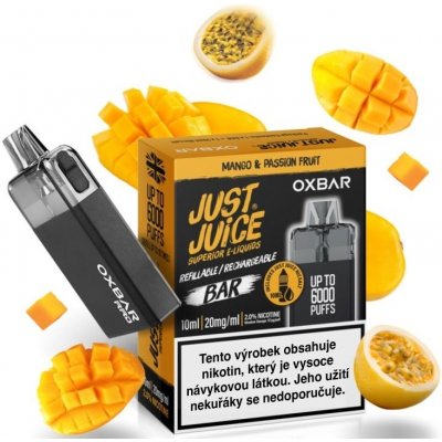 Just Juice OXBAR RRD 550 mAh Černá Mango & Passion Fruit 1 ks – Hledejceny.cz