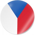 CZECHMANIA Samolepka vlajka kulatá 01 – malá na svislé lepení – Hledejceny.cz