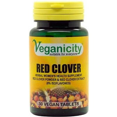 Veganicity Red Clover extrakt z Jetele lučního 30 tablet