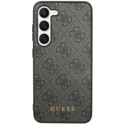 Guess hard silikonové Samsung Galaxy S24 PLUS black 4G Metal Gold Logo