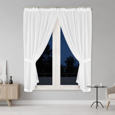 Dekorační dlouhá záclona SANDRA bílá 400x250 cm MyBestHome – Hledejceny.cz