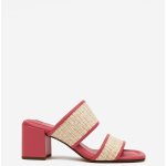 Högl dámské kožené pantofle na podpatku Marbella růžové – Zboží Mobilmania