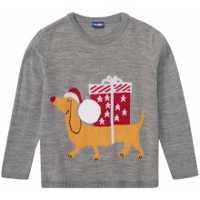 Lupilu dívčí vánoční svetr s Led šedá/zvuk