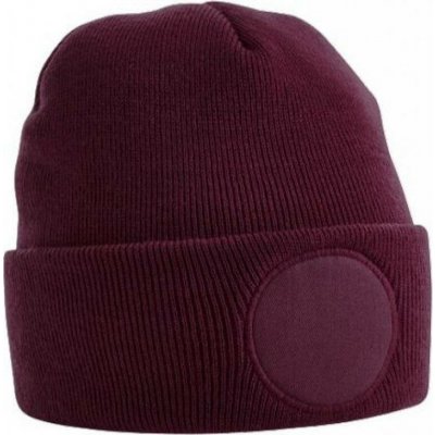Beechfield beanie z akrylu s kruhovou plochou pro potisk či výšivku Červená – Hledejceny.cz
